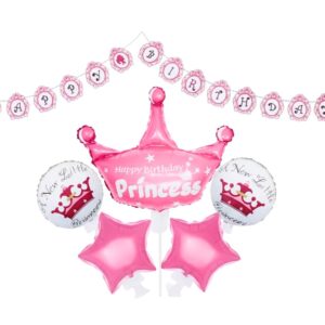Pack Décoration Anniversaire Princesse Rose – Happy Birthday
