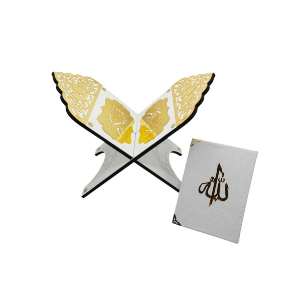 Un coran avec support - Blanc – Image 3