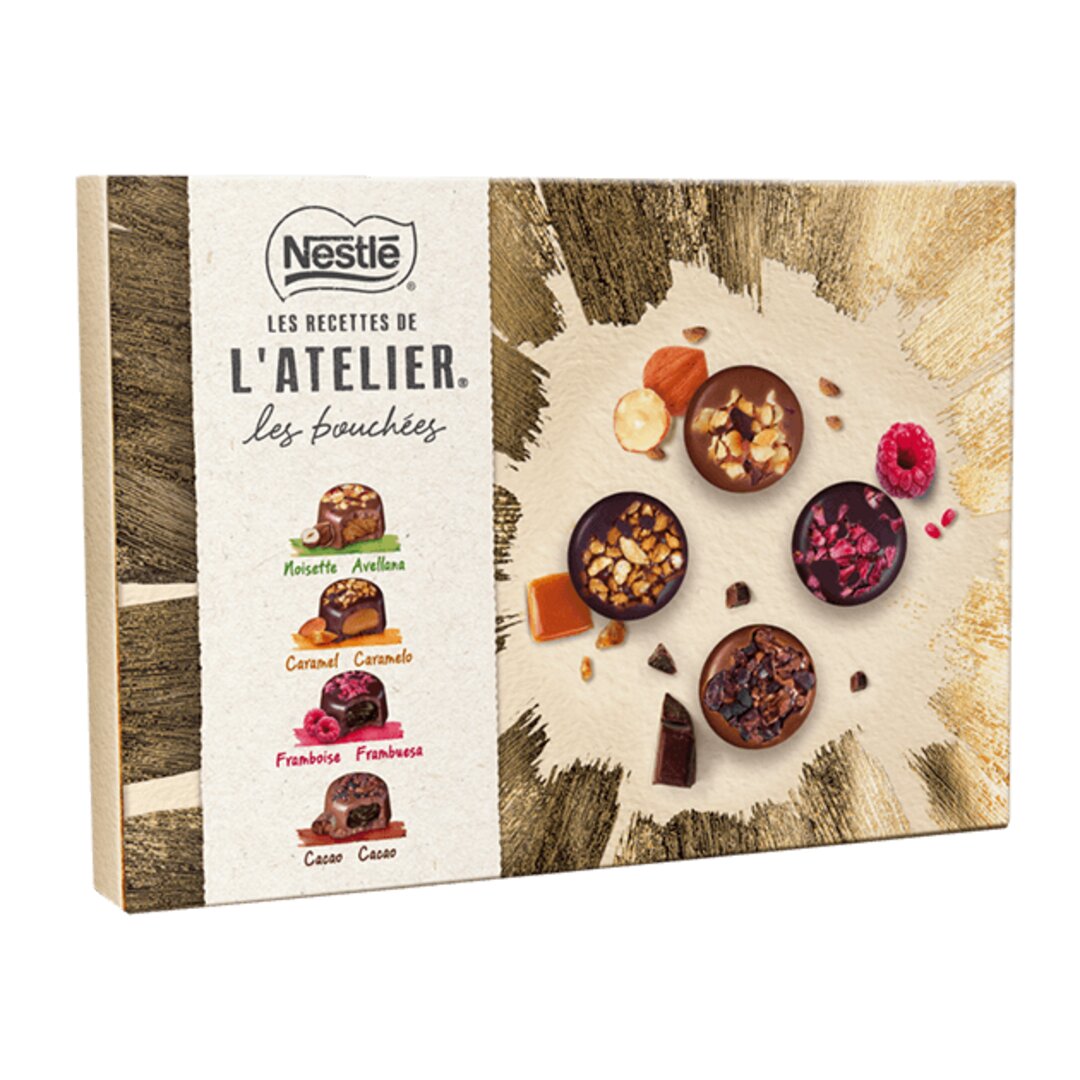 Coffret Chocolat Nestlé L'Atelier - Les Bouchées 186 grammes - Hadiia
